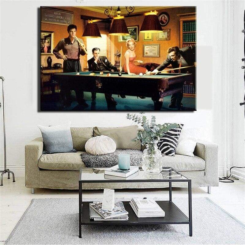 Pintura de Elvis Presley de la vendimia