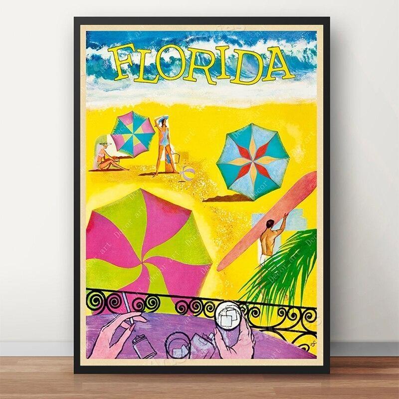 Pintura de la vendimia de Florida