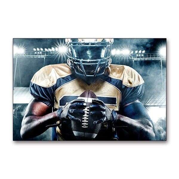 Pintura vintage de fútbol americano