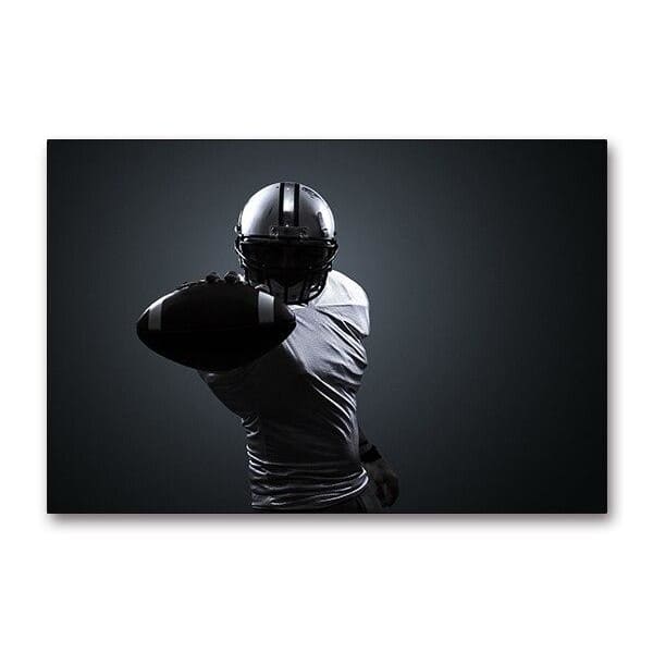 Pintura vintage de fútbol americano