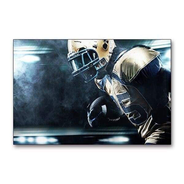 Pintura vintage de fútbol americano