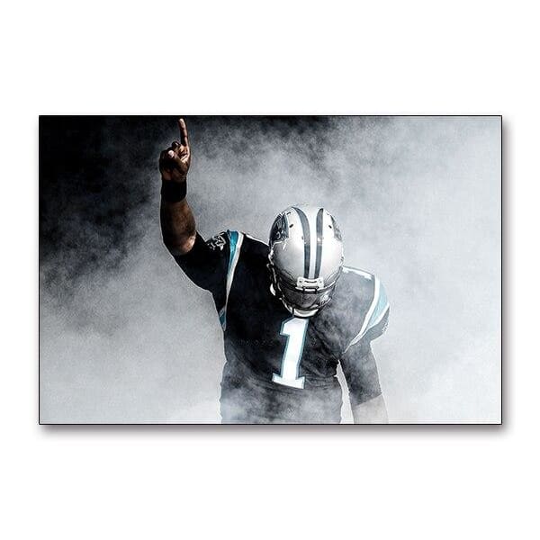 Pintura vintage de fútbol americano