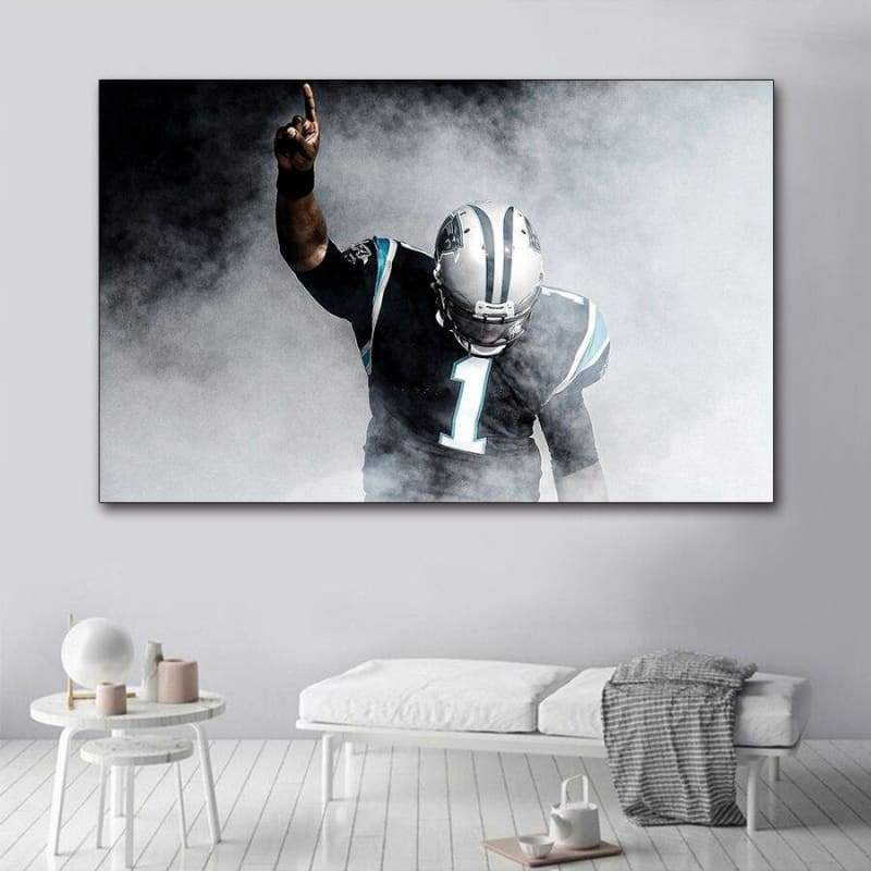 Pintura vintage de fútbol americano