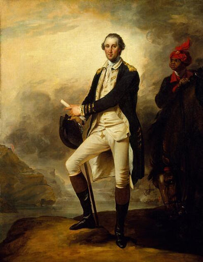 Pintura antigua de George Washington