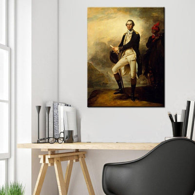 Pintura antigua de George Washington