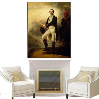 Pintura antigua de George Washington