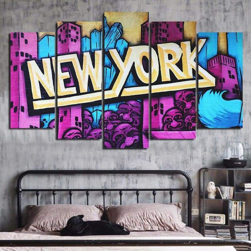 Pintura vintage de graffiti de New York