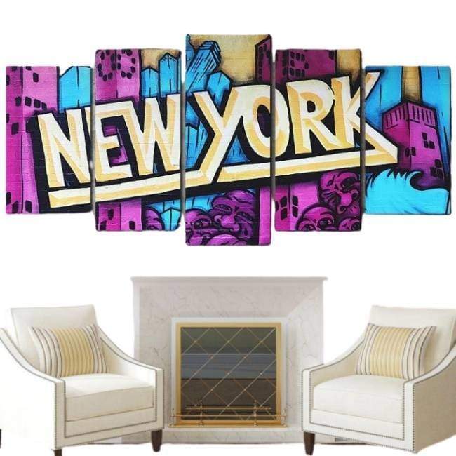 Pintura vintage de graffiti de New York