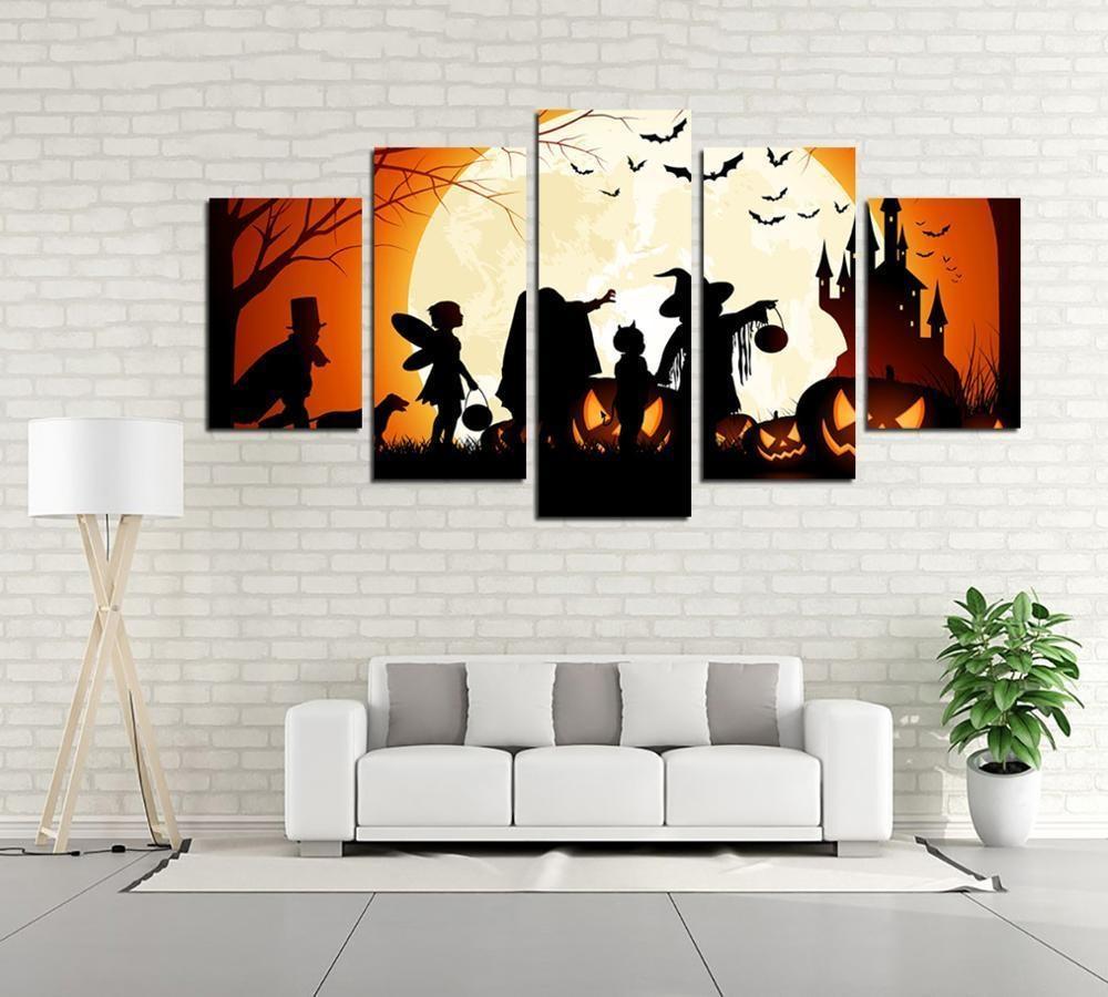 Pintura de Halloween de la vendimia