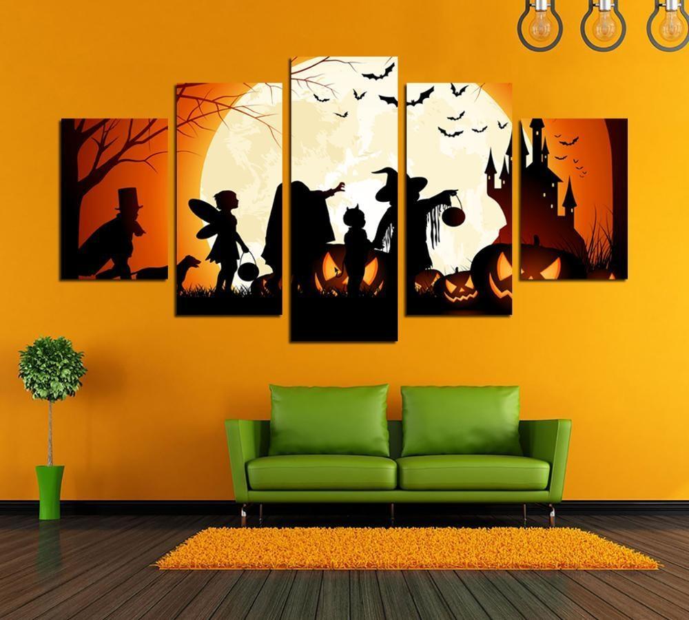 Pintura de Halloween de la vendimia