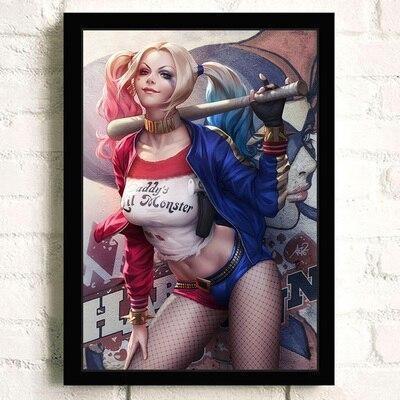 Pintura vintage de Harley Quinn