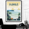 Pintura hawaiana vintage