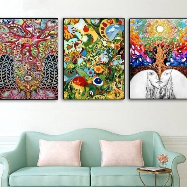 Pintura Hippie Vintage