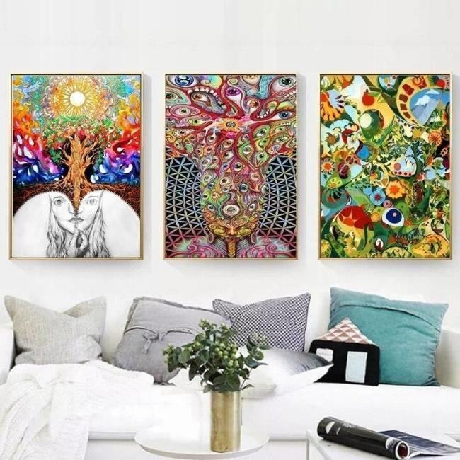 Pintura Hippie Vintage