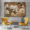 Pintura india colorida de la vendimia