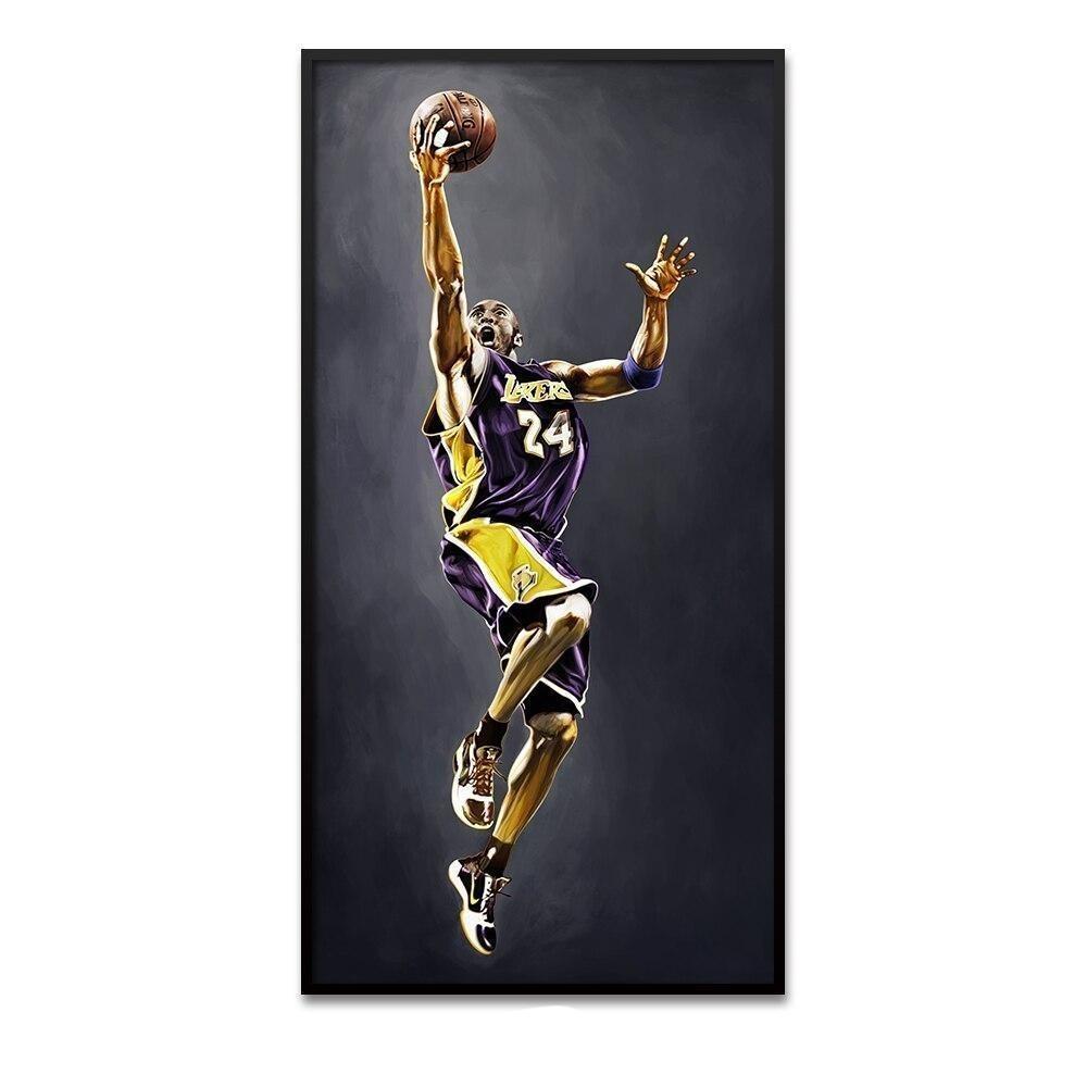 Pintura de Kobe Bryant de la vendimia