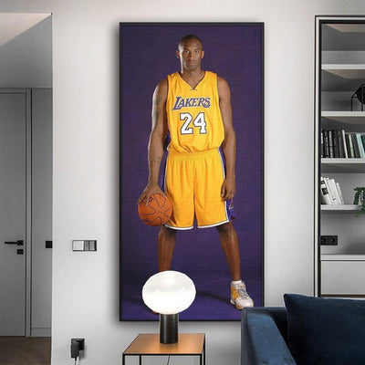Pintura de Kobe Bryant de la vendimia