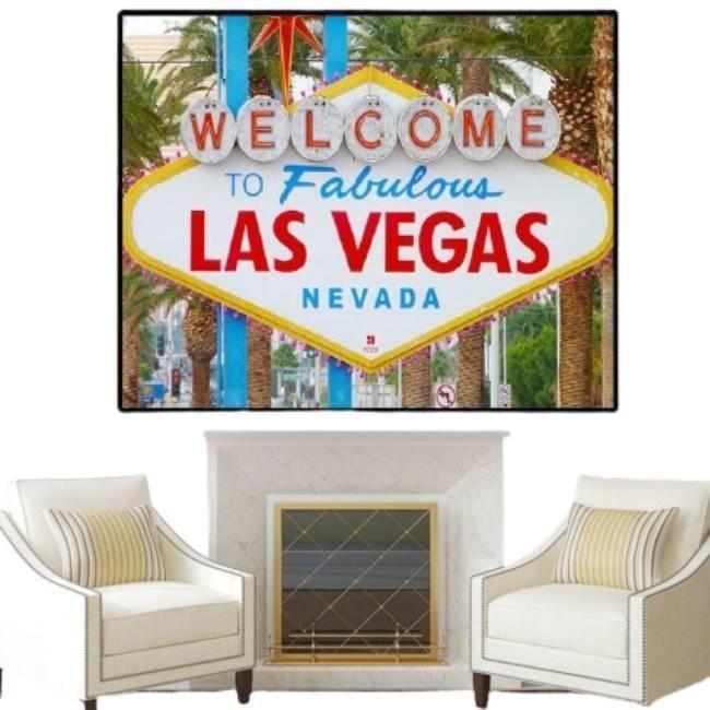 Pintura vintage de Las Vegas