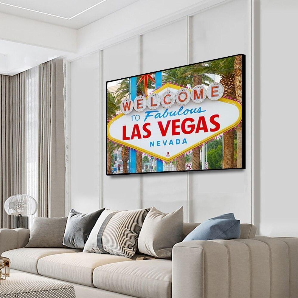 Pintura vintage de Las Vegas