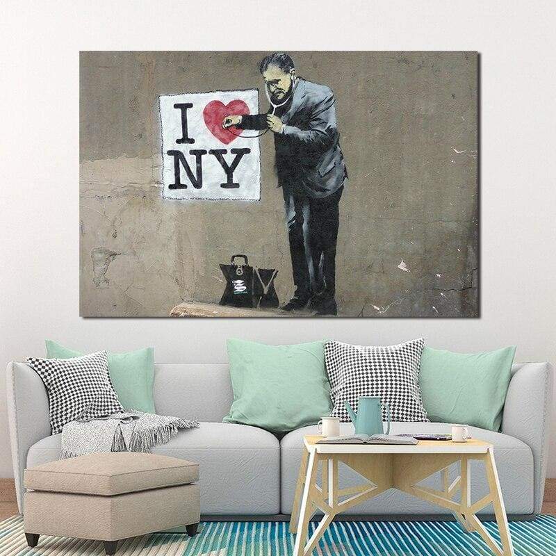 Vintage Vintage Me encanta la pintura de New York