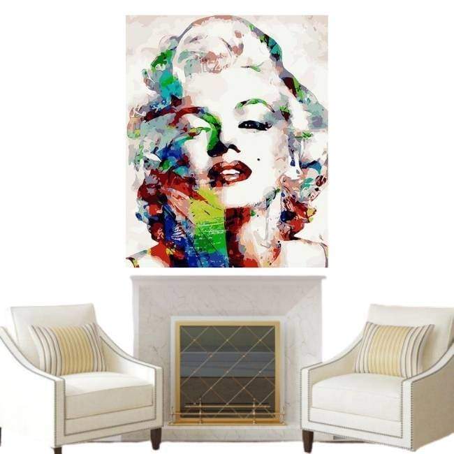 Pintura vintage de Marilyn Monroe