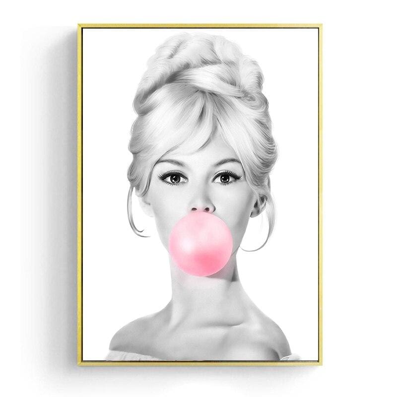 Pintura chicle Marilyn Monroe vintage