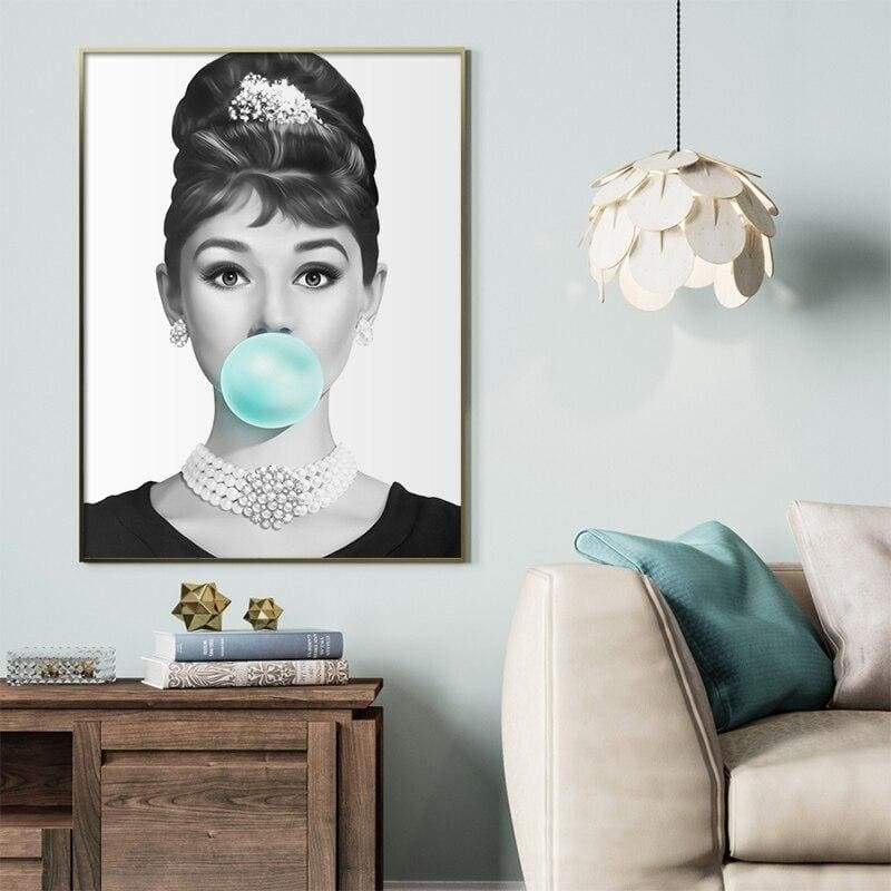 Pintura chicle Marilyn Monroe vintage