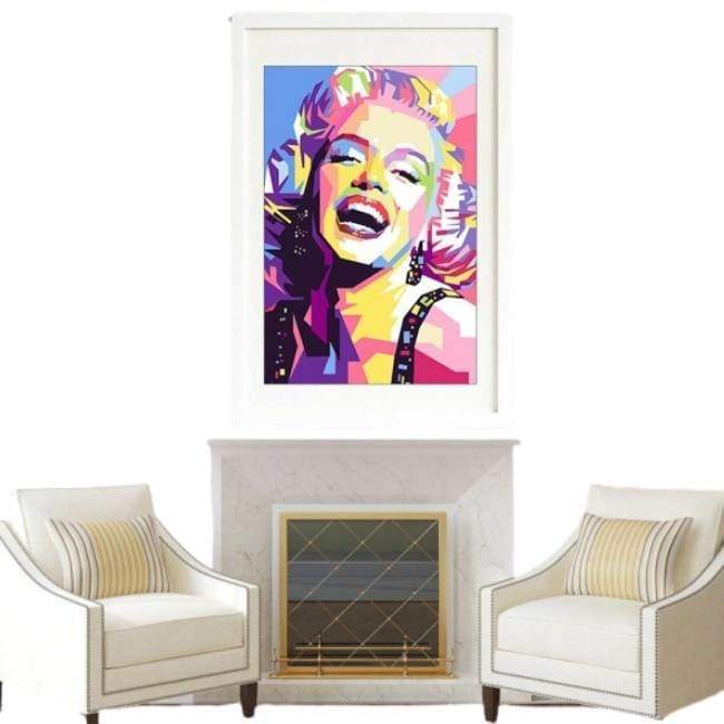Pintura de color de Marilyn Monroe vintage