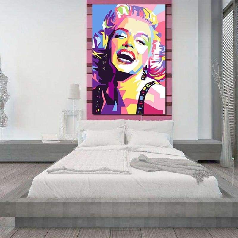 Pintura de color de Marilyn Monroe vintage