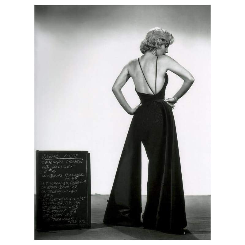 Vintage Marilyn Monroe Pintura En Blanco Y Negro