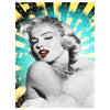 Vintage Marilyn Monroe Pintura En Blanco Y Negro