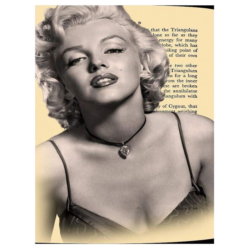 Vintage Marilyn Monroe Pintura En Blanco Y Negro