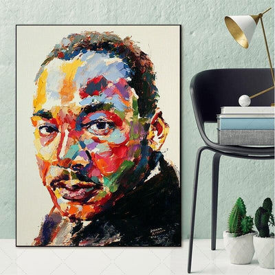Pintura de la vendimia de Martin Luther King