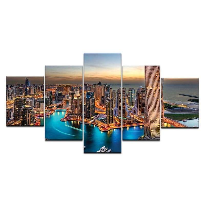 Mesa New York vintage con varios paneles