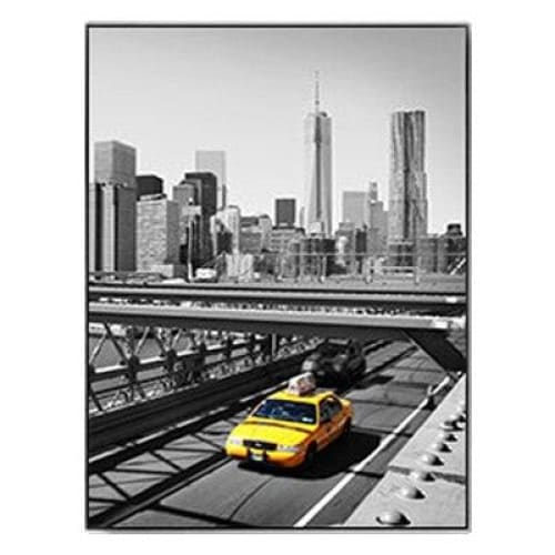 Pintura amarilla vintage de New York