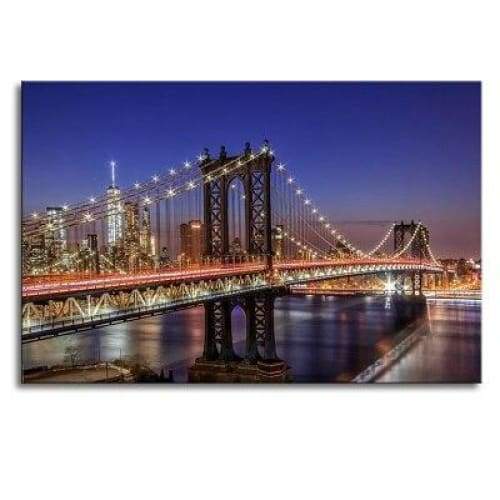 Pintura en relieve de New York vintage