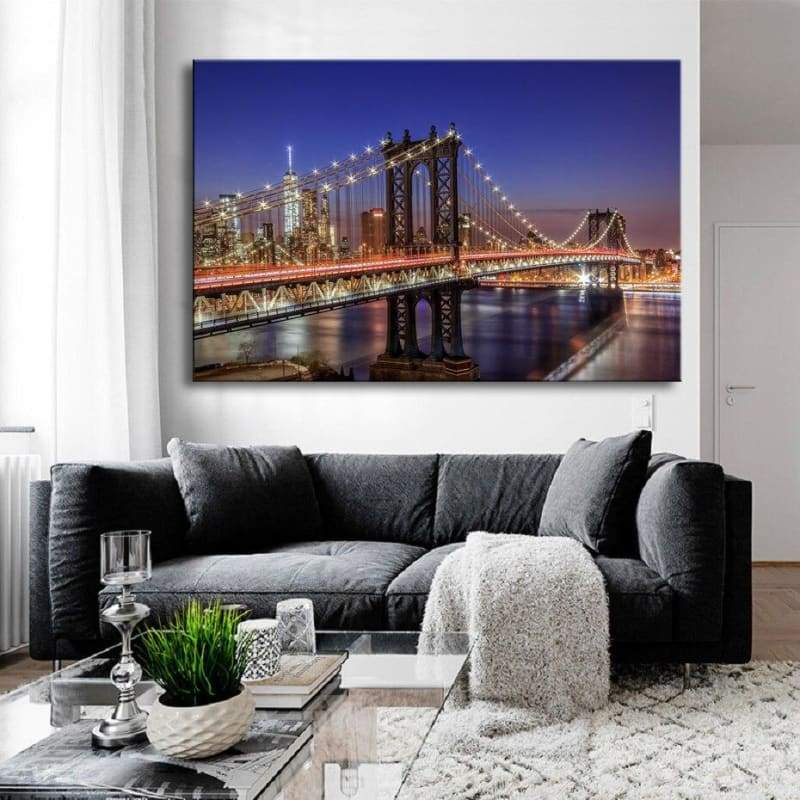 Pintura en relieve de New York vintage