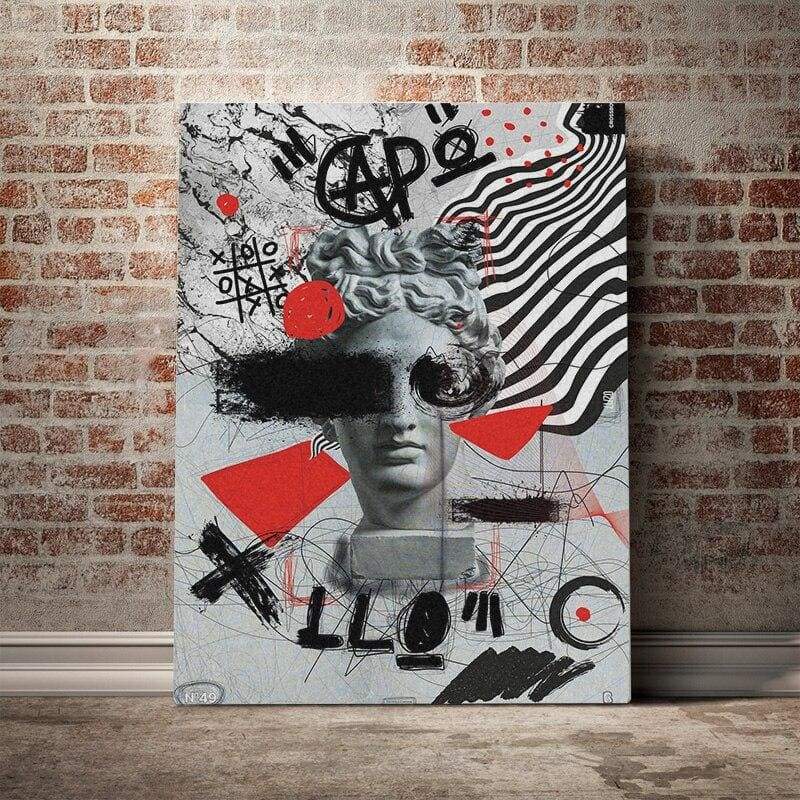 Pintura de arte callejero vintage de New York