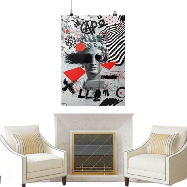 Pintura de arte callejero vintage de New York