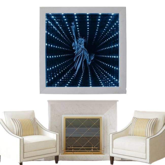 Mesa New York vintage de vidrio