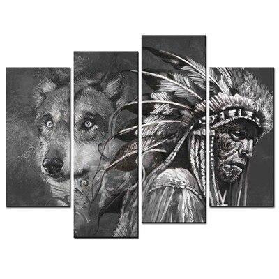 Pintura vintage del oeste americano