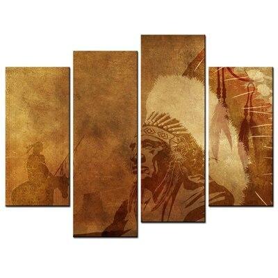 Pintura vintage del oeste americano