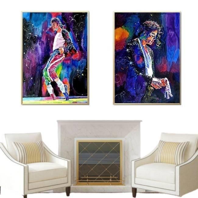 Pintura Vintage Michael Jackson Pintura