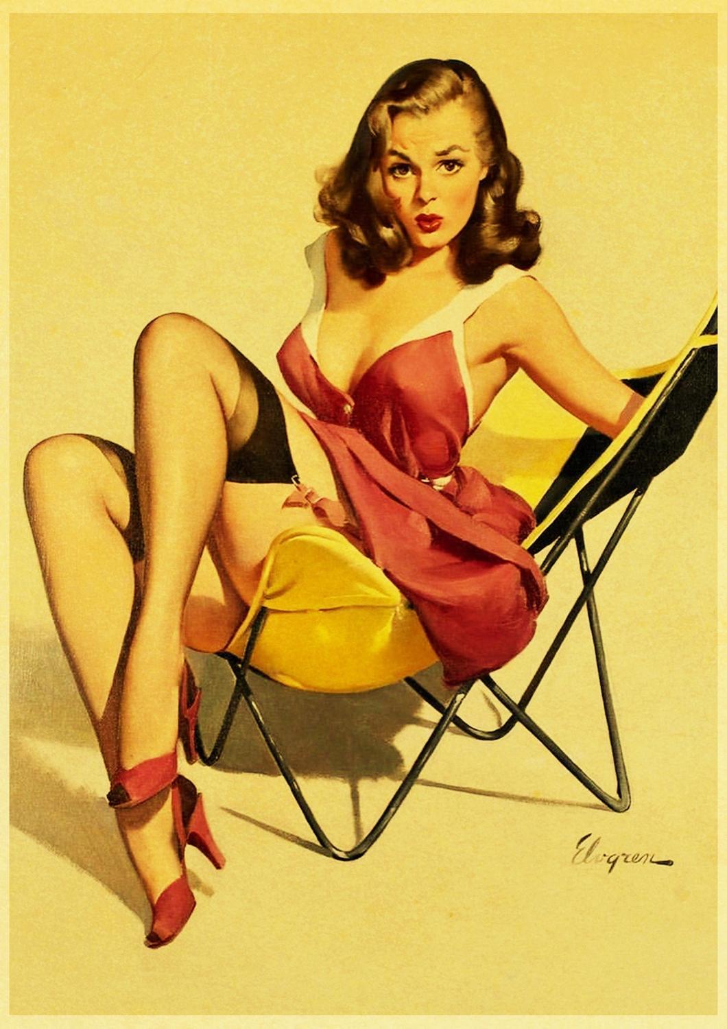 Pintura Pin-Up Vintage