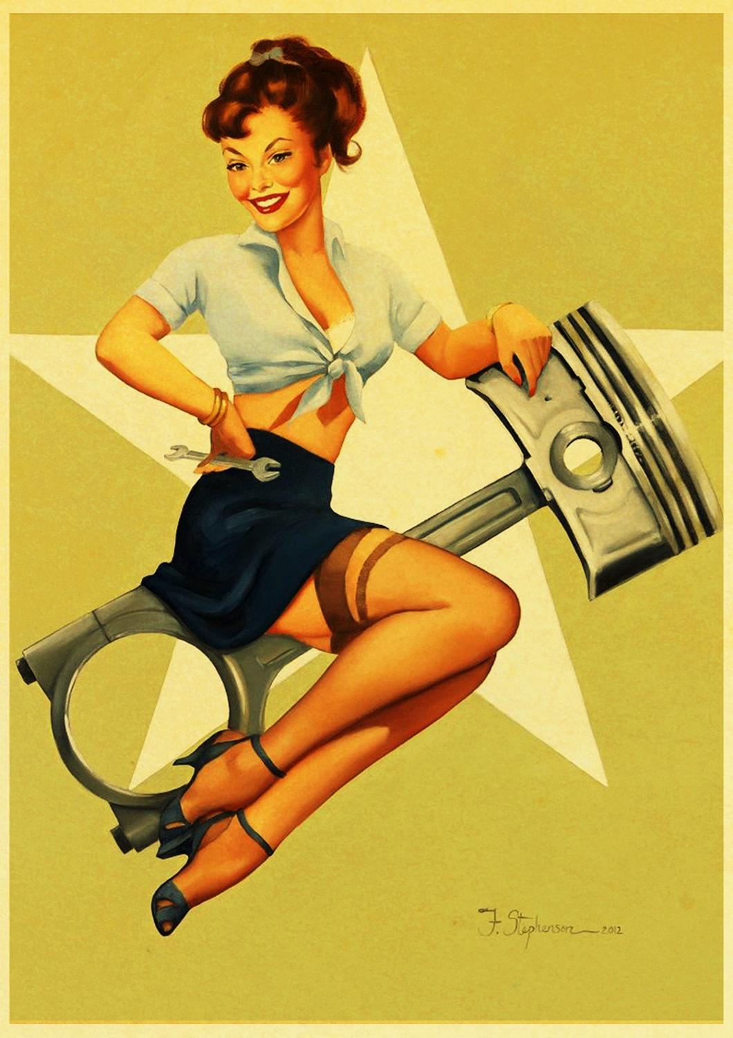 Pintura Pin-Up Vintage