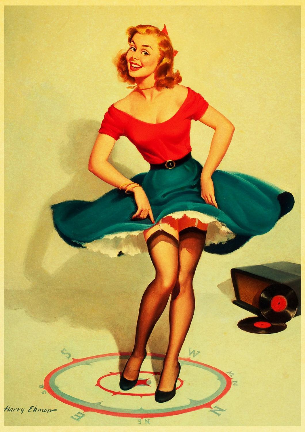Pintura Pin-Up Vintage