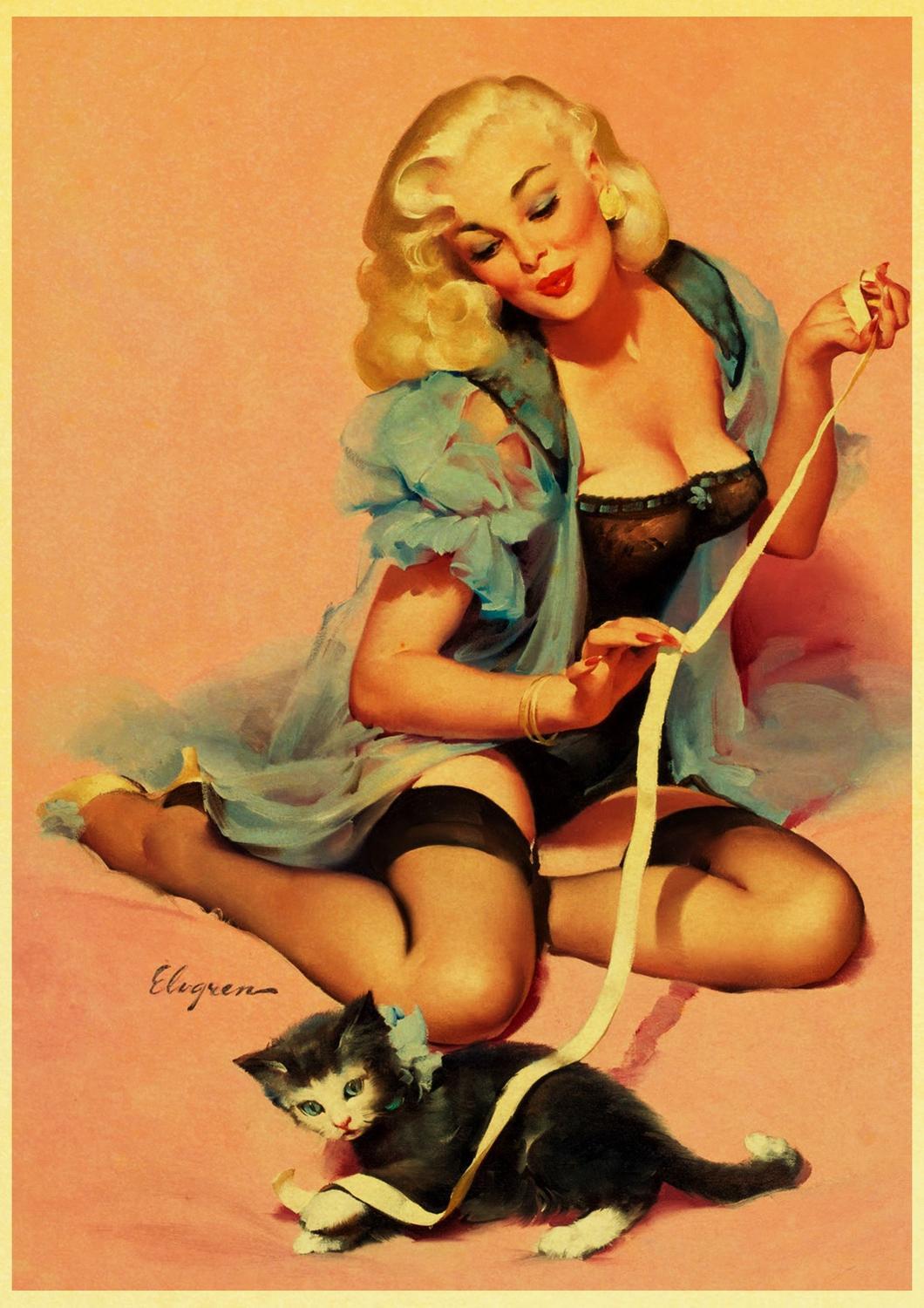 Pintura Pin-Up Vintage
