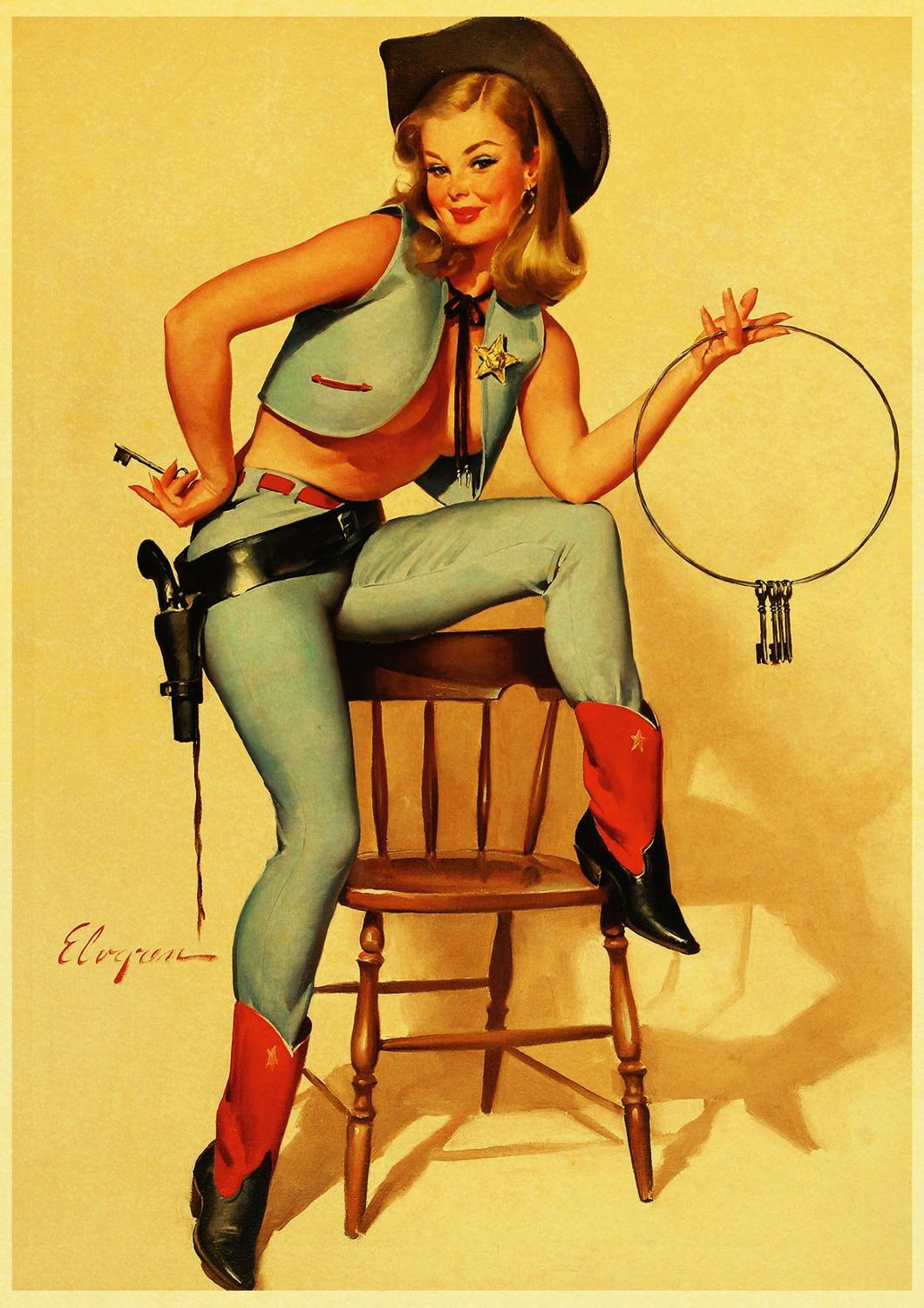 Pintura Pin-Up Vintage