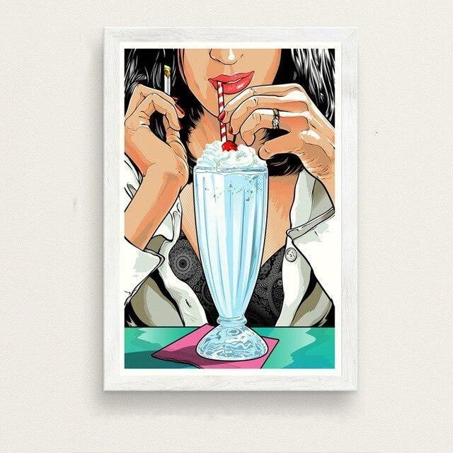 Pintura de la vendimia de la ficción de la pulpa