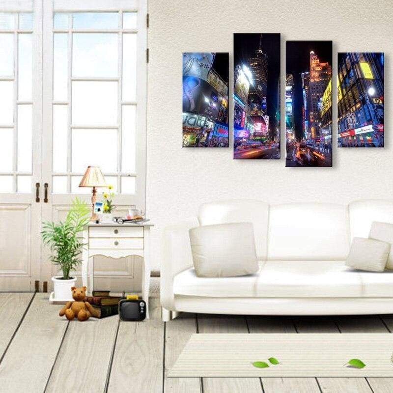 Pintura de restaurante vintage de New York